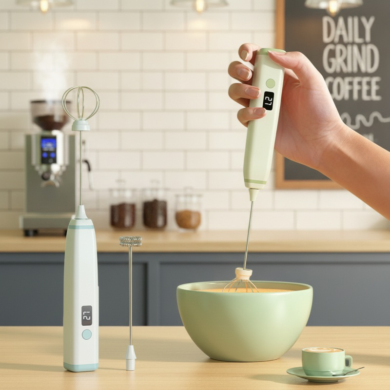 Batidor eléctrico ideal para preparar café espumoso