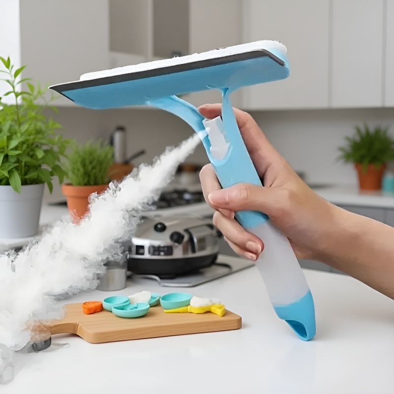 Raclette de douche 3-en-1 nettoyeur de vitres pour salle de bain