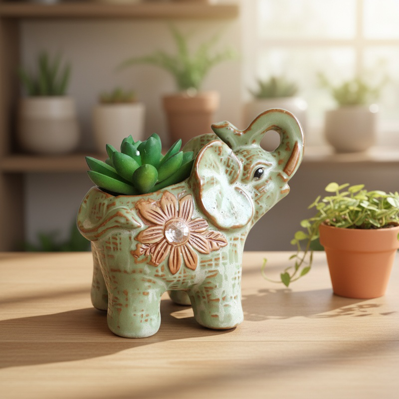 Unique animal flower pot for home décor