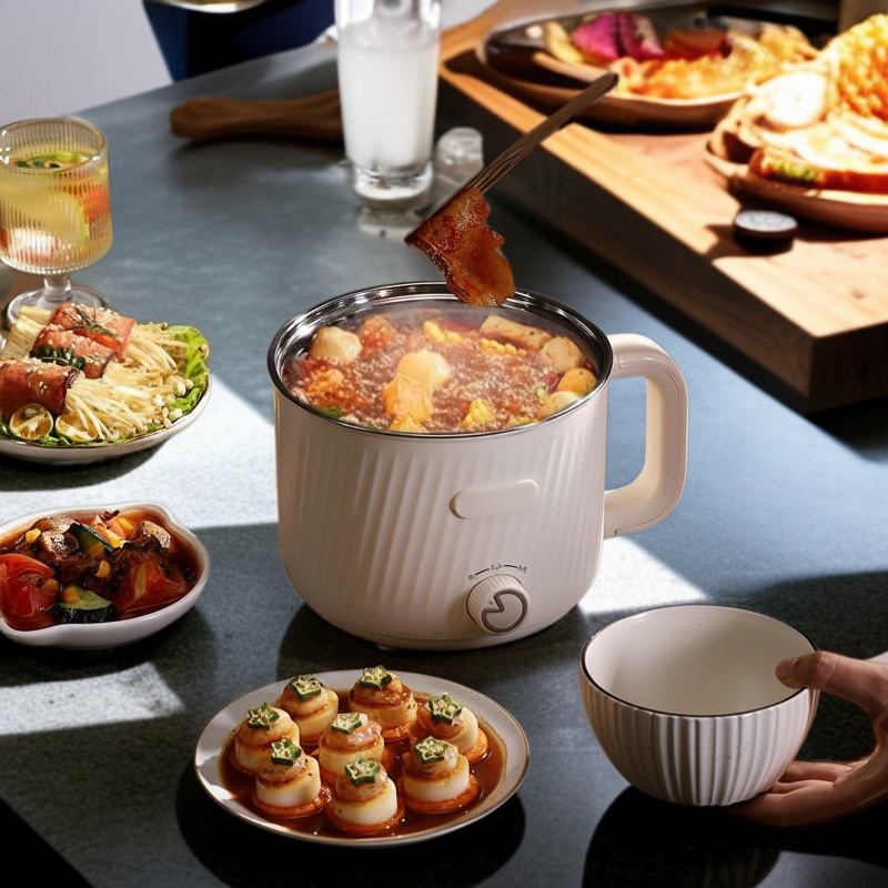 Student dormitory small stainless steel nonstick electric hot pot