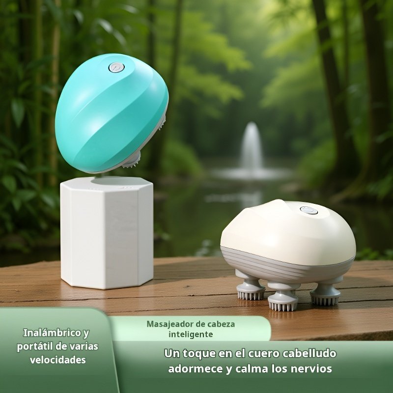Masajeador inteligente de cuello y cuero cabelludo tipo pulpo