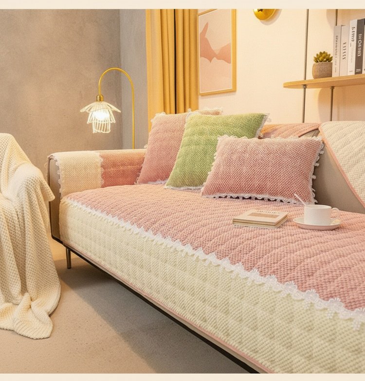 Pflegeleichte Cord-Sofa-Matte im Wohnzimmer