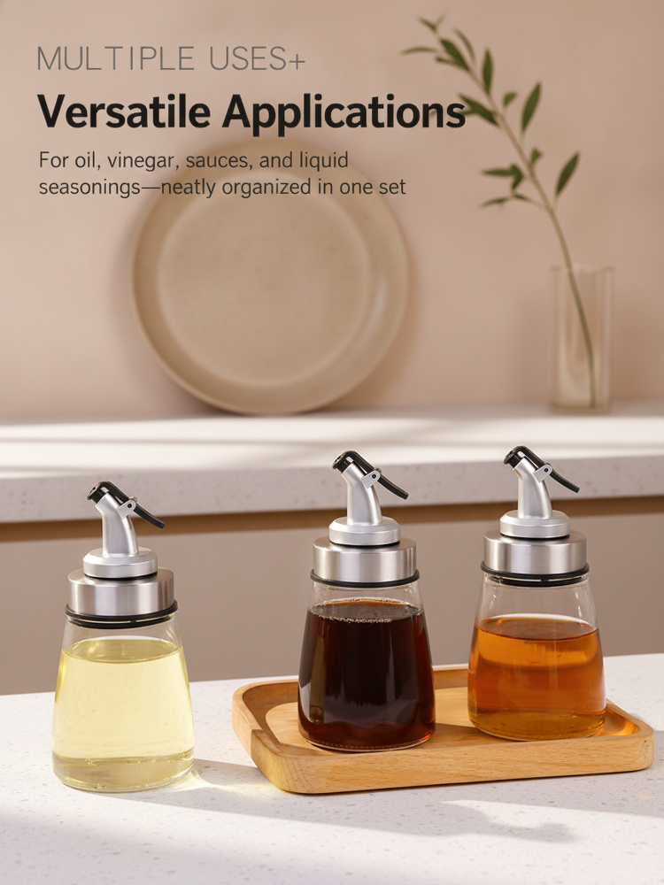 Precision spout oil container for controlled use