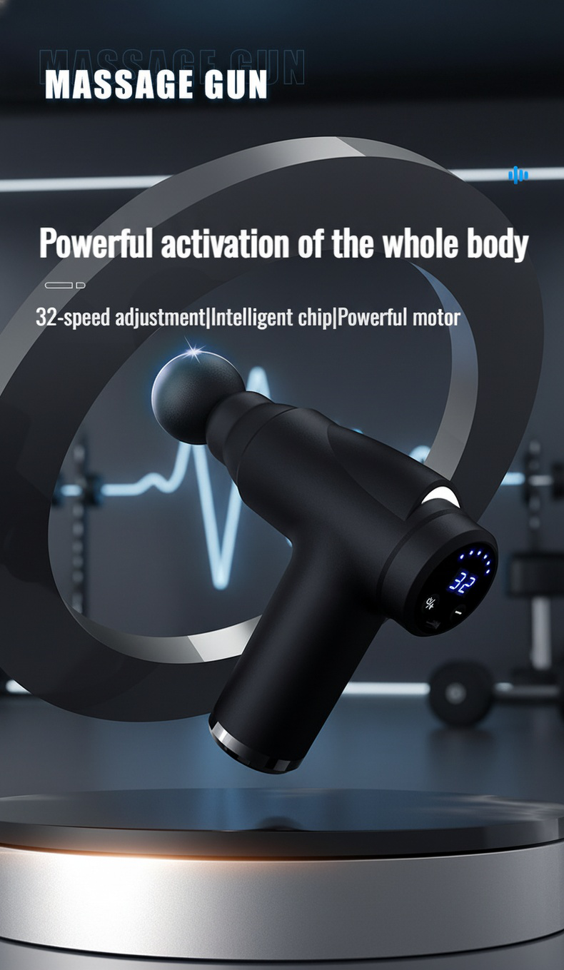 Silent Mini Fascia Gun for neck muscle relief