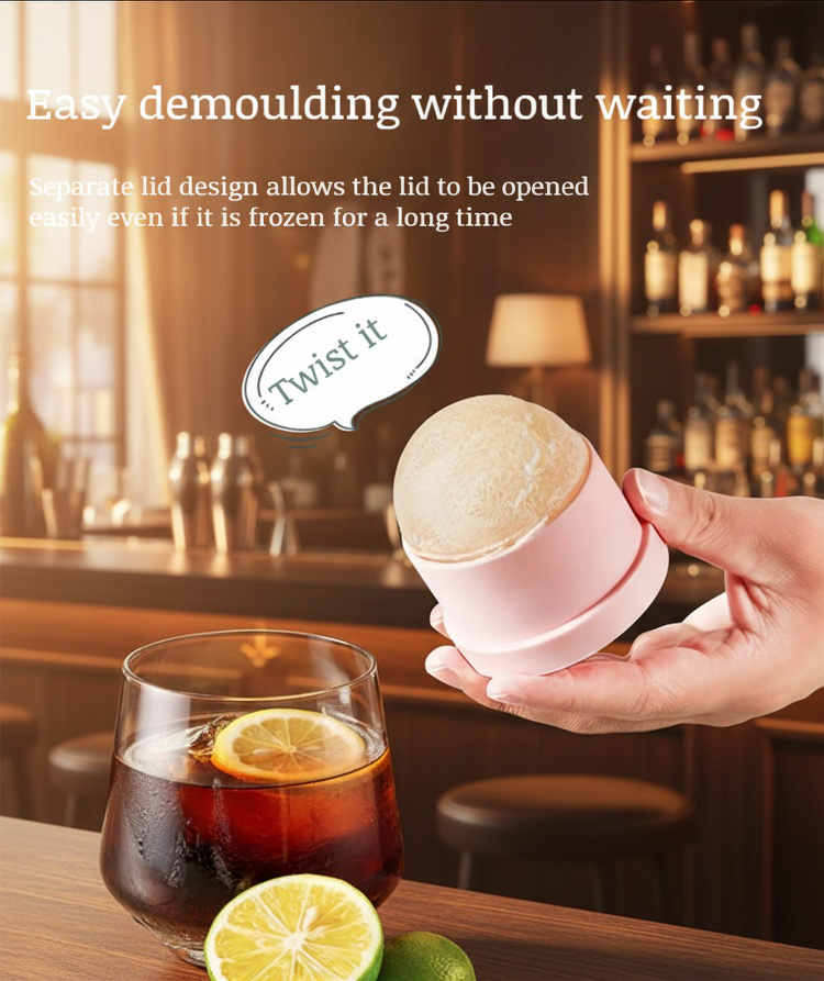 Simple silicone ice mold for everyday use