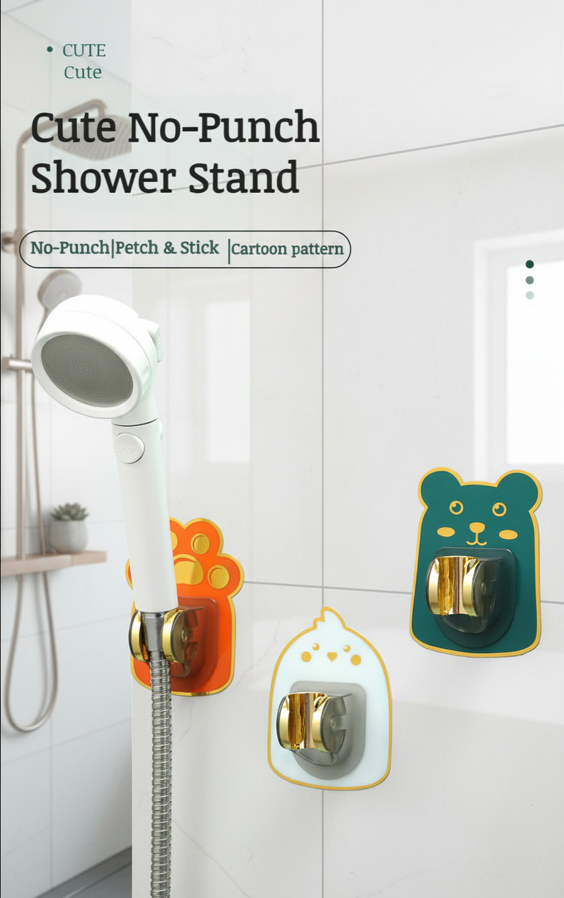 Easy installation of fixed nopunch shower head bracket