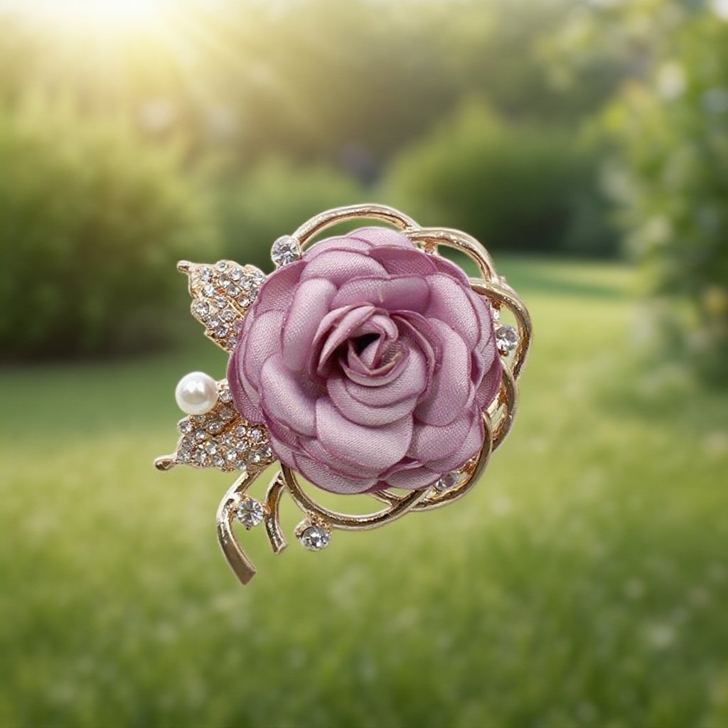 장미꽃 패션 브로치