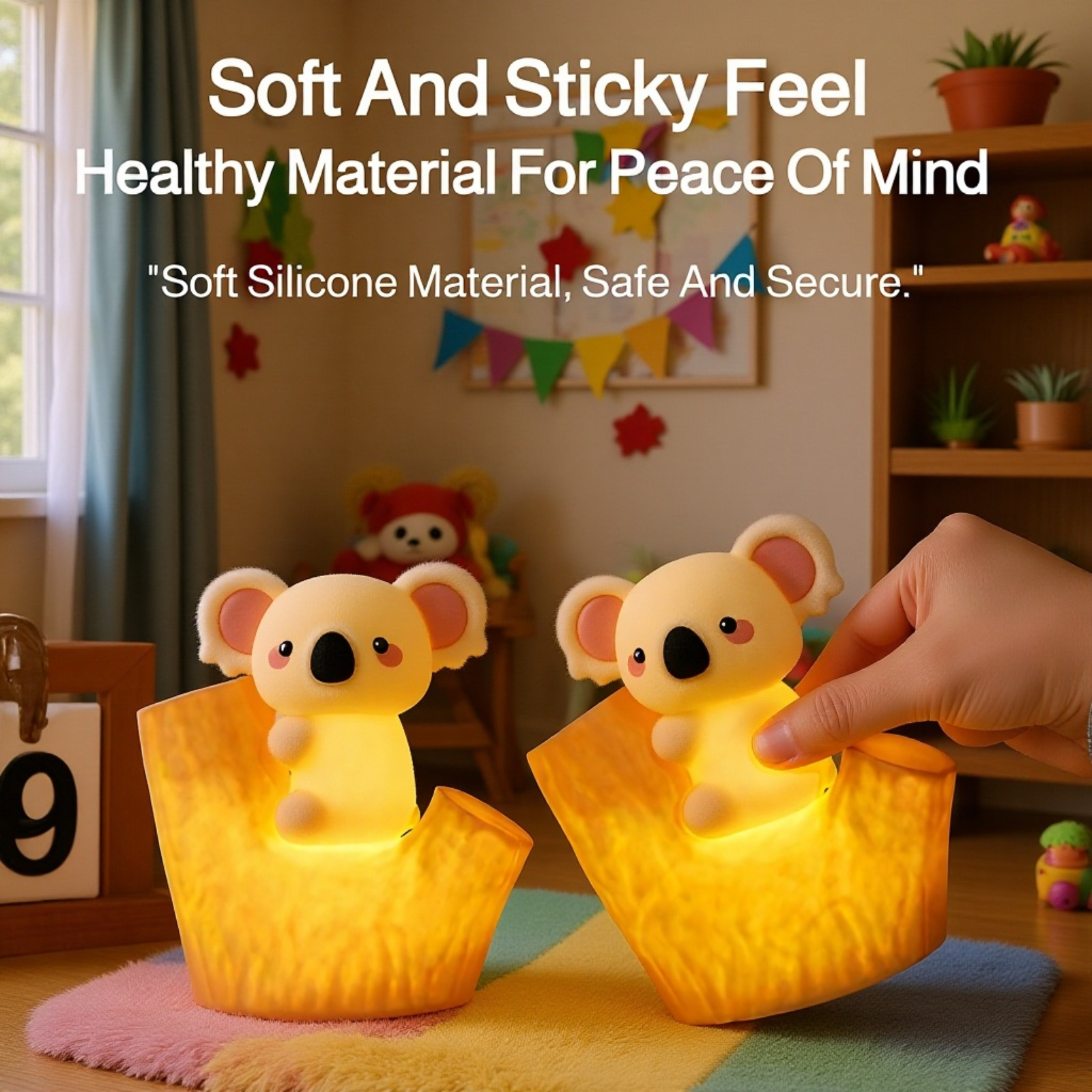 Adorable koala night lamp for girls and boys bedroom