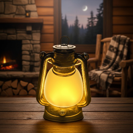 Rechargeable Vintage Camping Lantern, Multifunctional Waterproof Design, Extra-long Battery Life