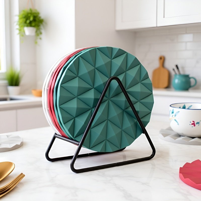 Multifunctional triangular drain rack for kitchen