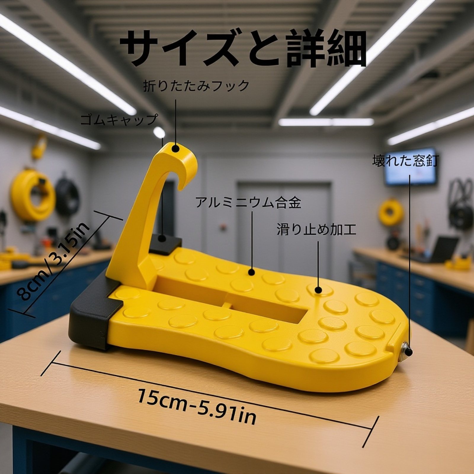 屋根荷物積載時に便利なSUVステップ