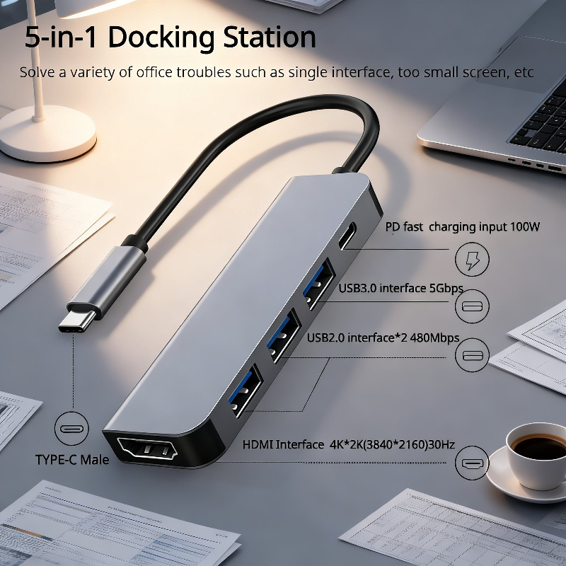 Type-C Multi-Interface Expansion Dock (70+20 Functions)