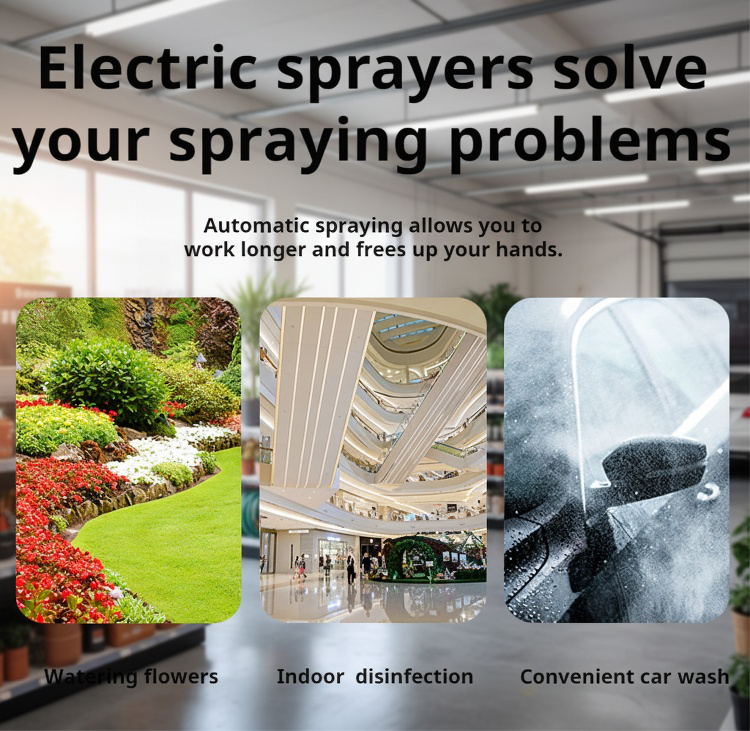 Compact electric sprayer with ergonomic design