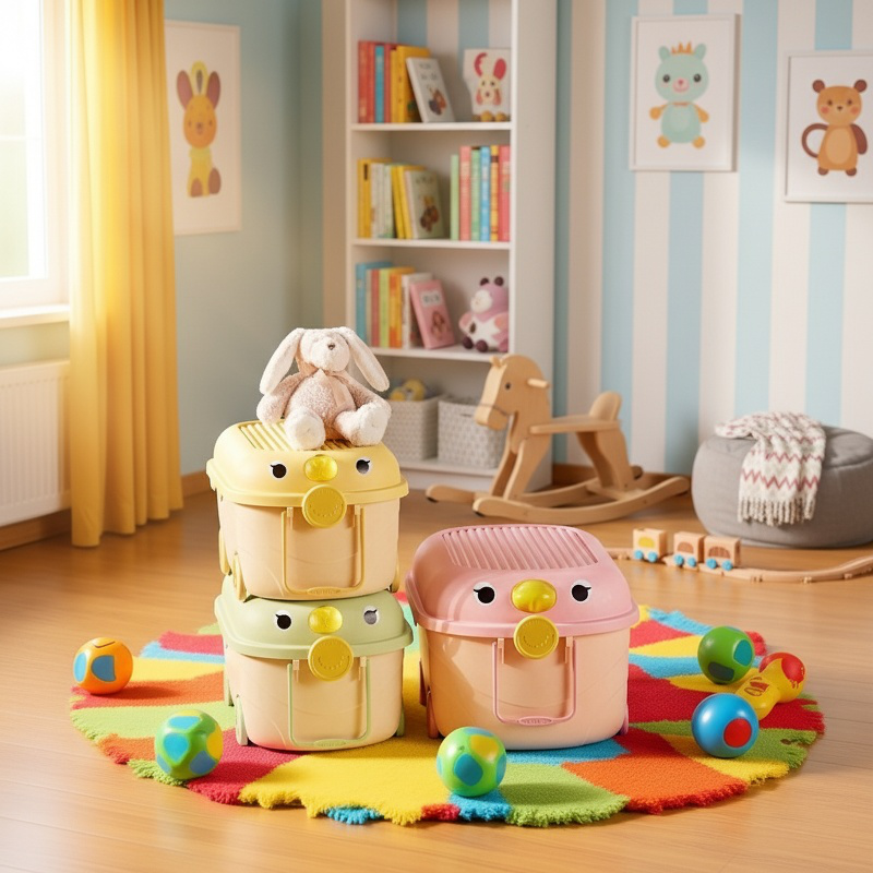 Boîte de rangement pour vêtements de bébé avec design moderne