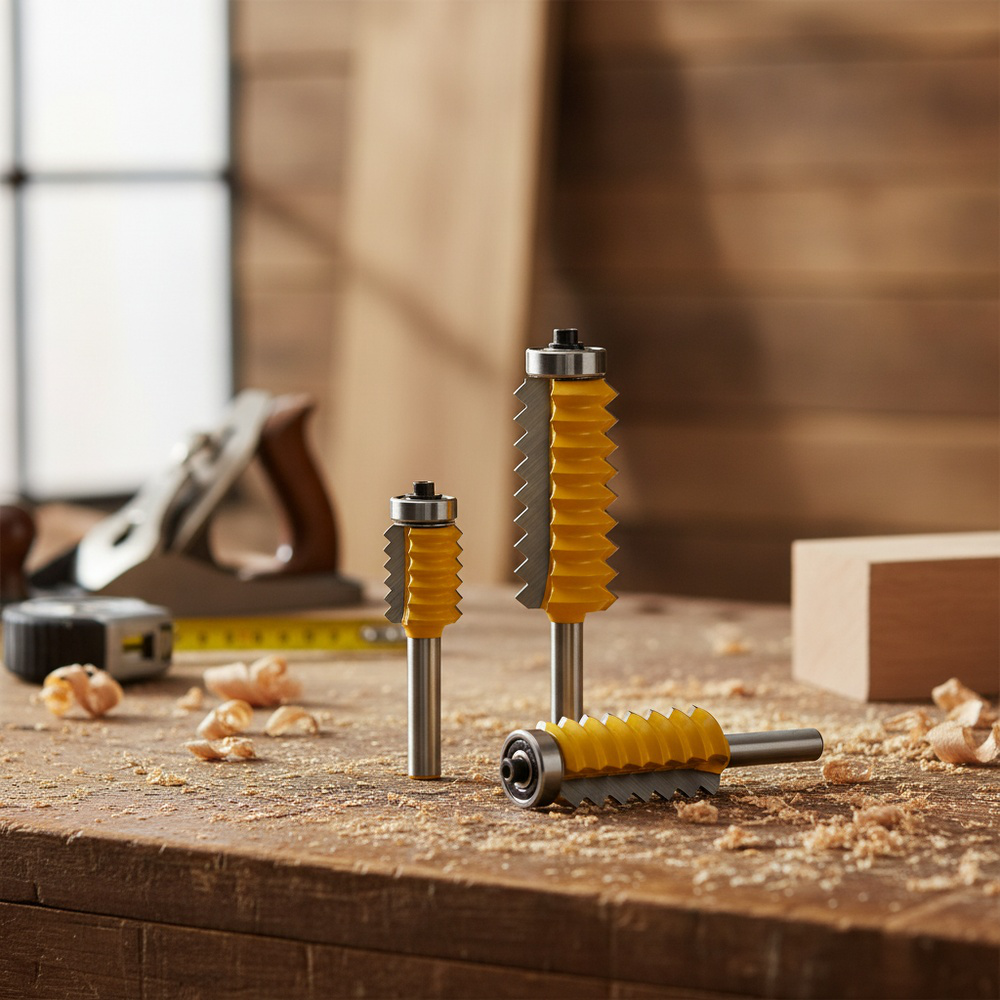 Mango de 8 mm Fresa multidiente para mortajar y espigar Fresa para trabajar la madera Fresa de línea