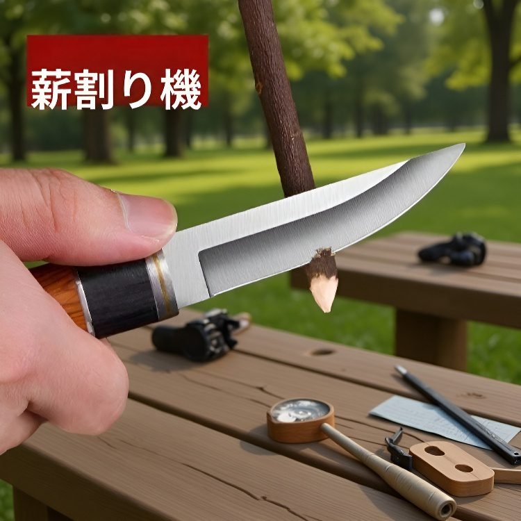 携帯用ステンレスモンゴルナイフ