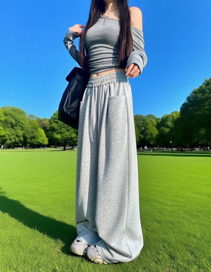 Lehké a vzdušné dlouhé kalhoty