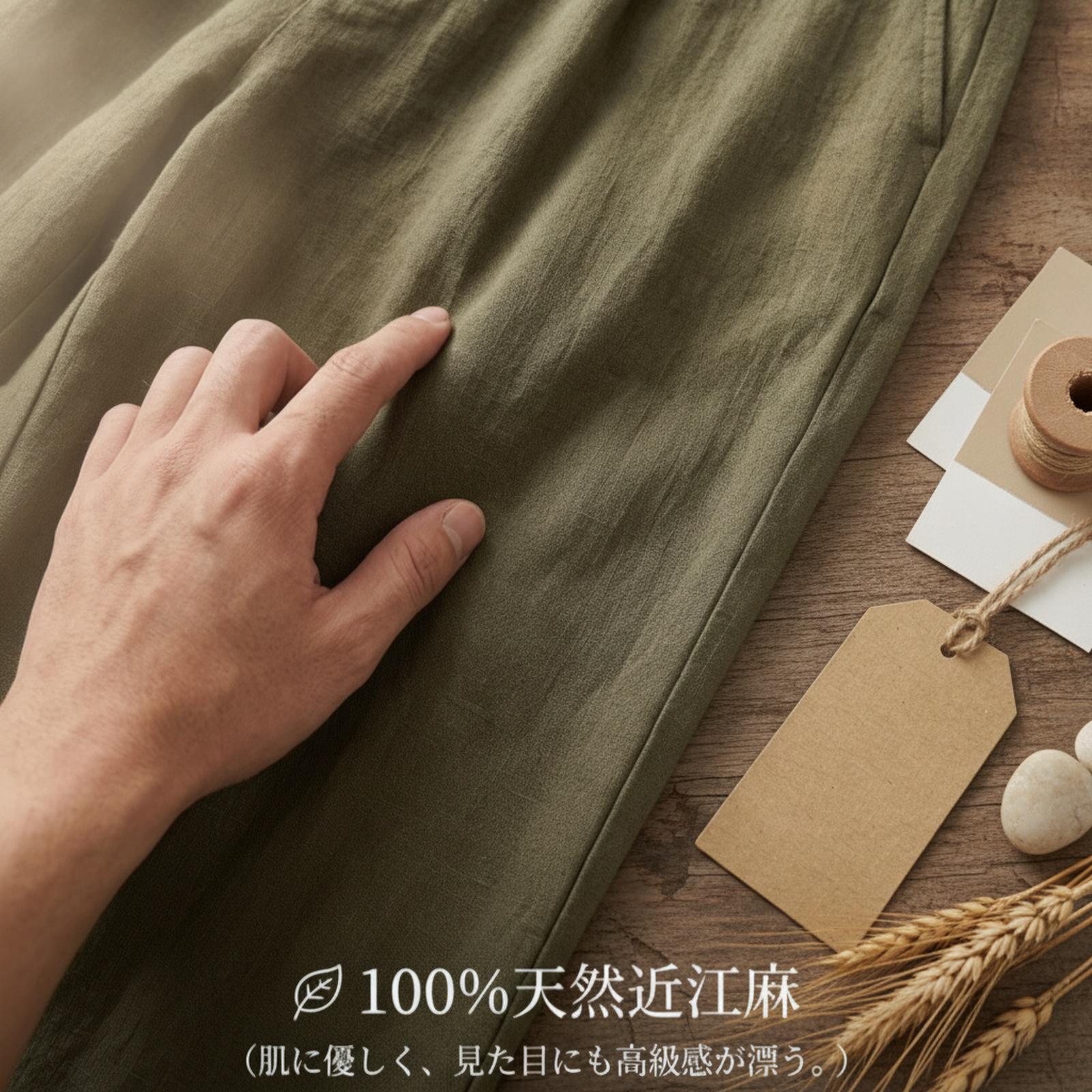 春夏ファッションにぴったりのリネン製メンズパンツ