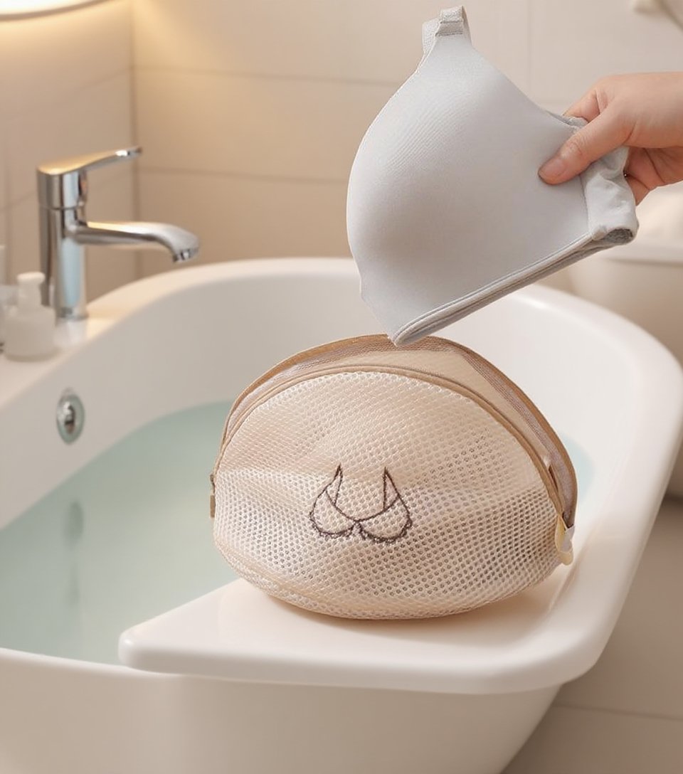 Reusable underwear washing bag in washing machine