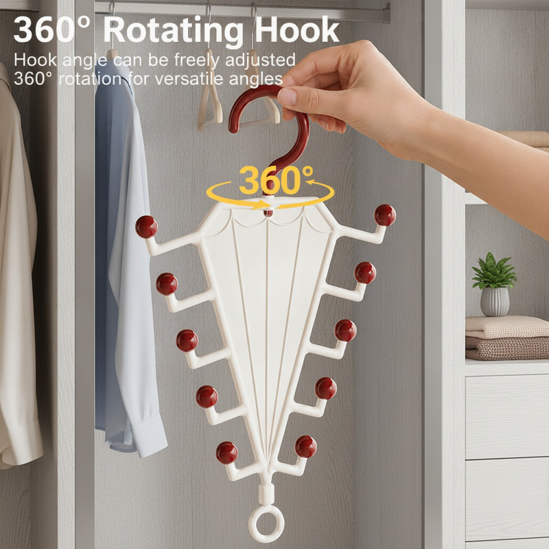 V-Shaped Double-Sided Clothes Hanger Organizer
