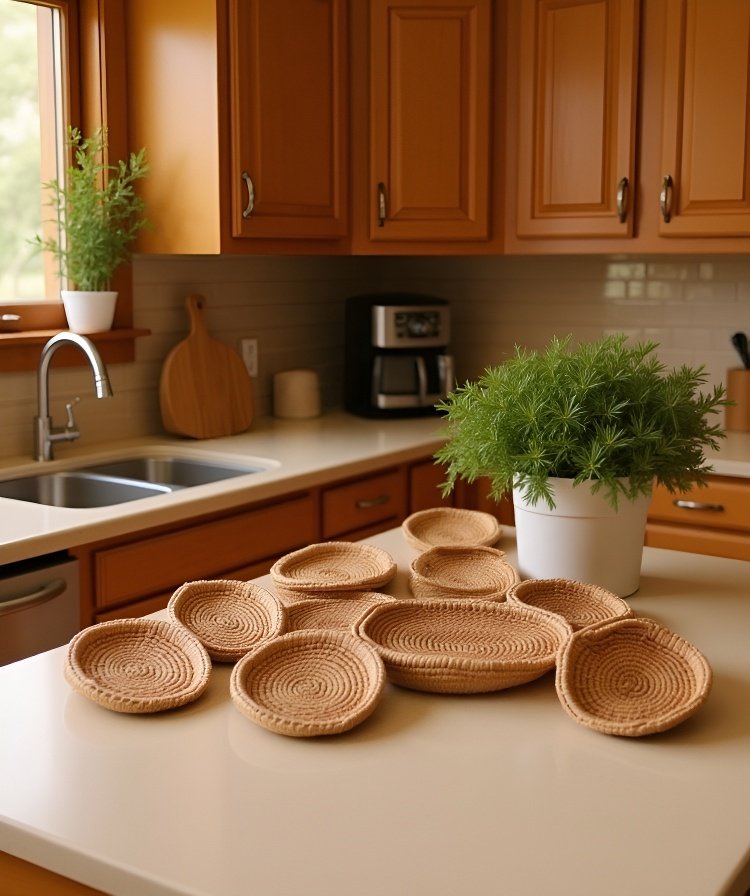 Eco-friendly bread basket with rustic design