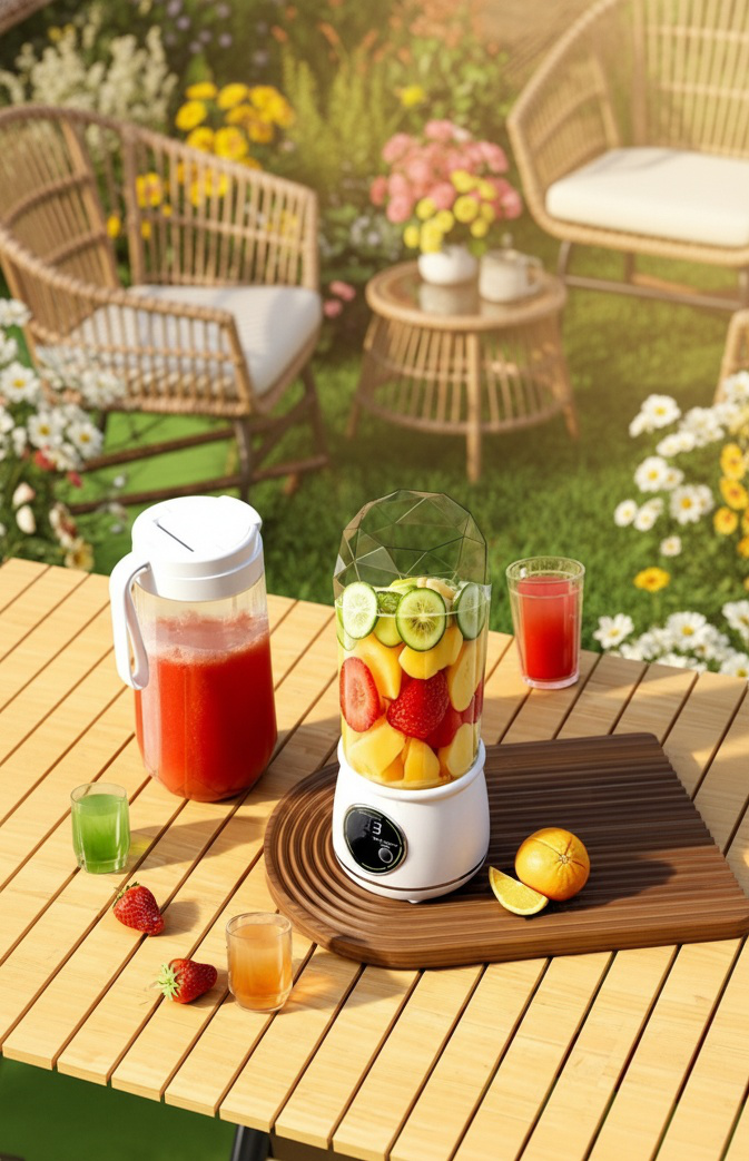 Extracteur de jus d’orange compact et moderne