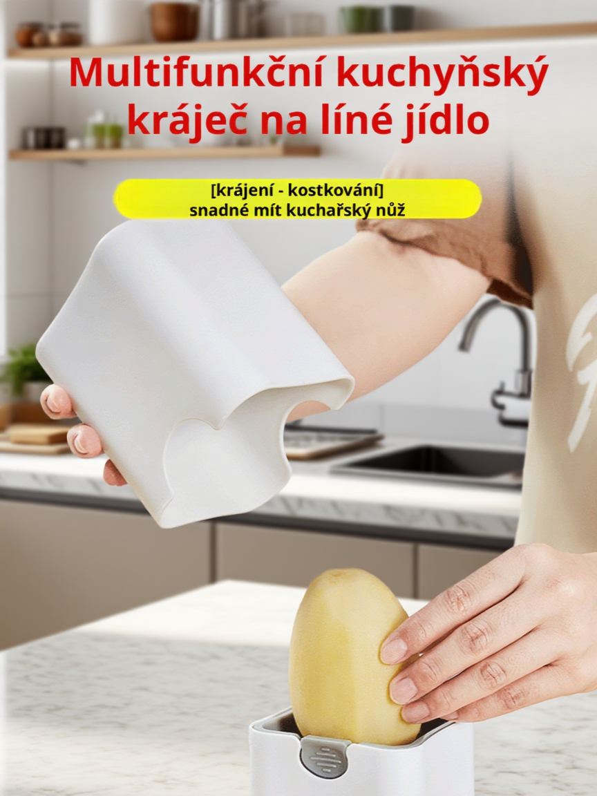 Multifunkční kuchyňský kráječ na proužky pro domácnost