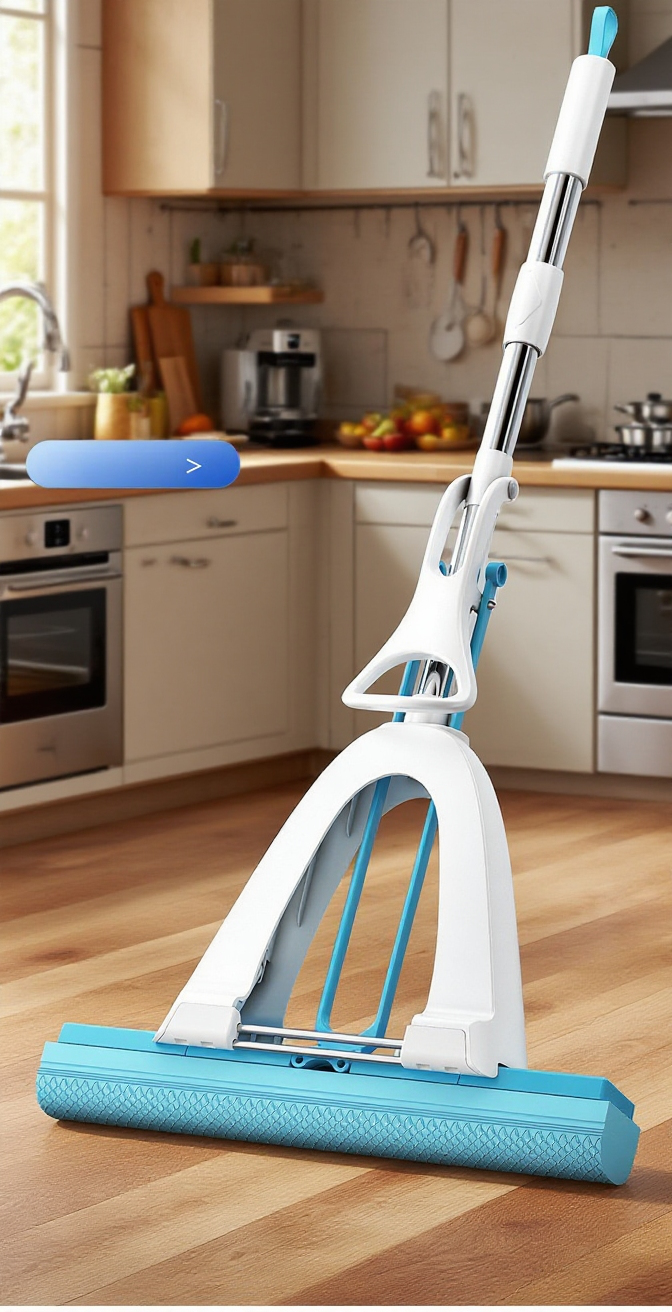 Extra savý rybinový mop s velkou hlavou pro rychlý úklid