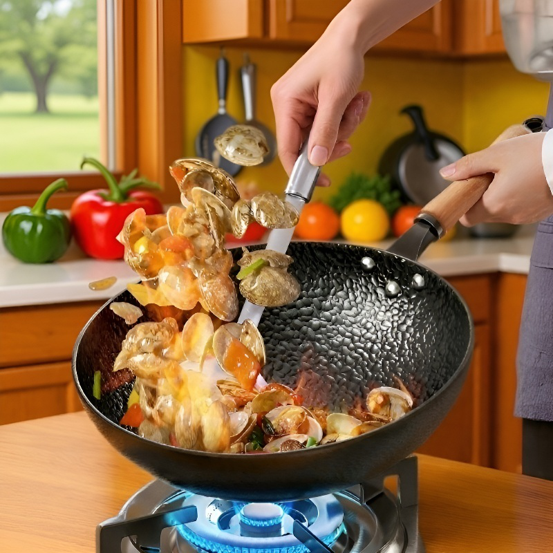 Household iron pot with nonstick coating