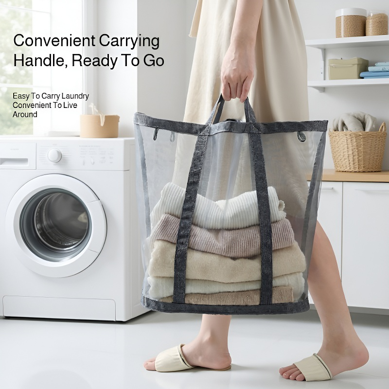 Foldable Large Capacity Laundry Basket for Bathroom 