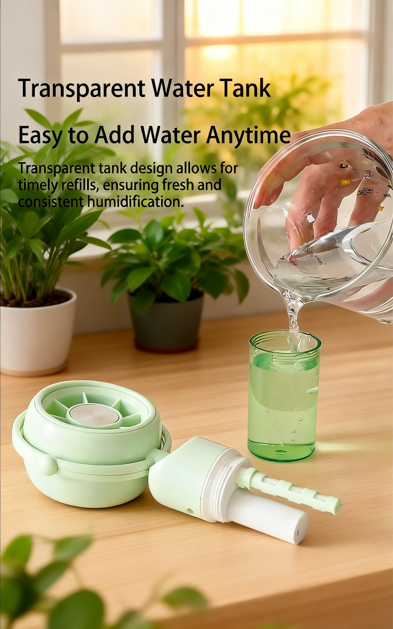 Mini fan for travel, office, and outdoor use