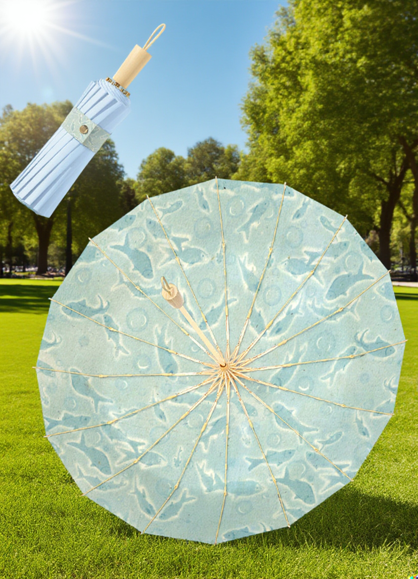 접어서 보관이 쉬운 대형 파라솔