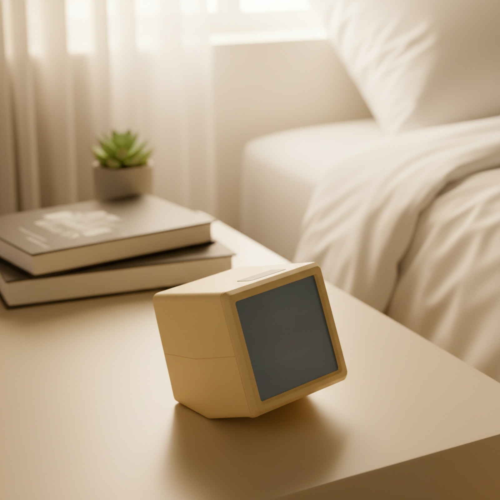 Multifunction seesaw alarm clock night light with temperature and humidity display, dual alarms