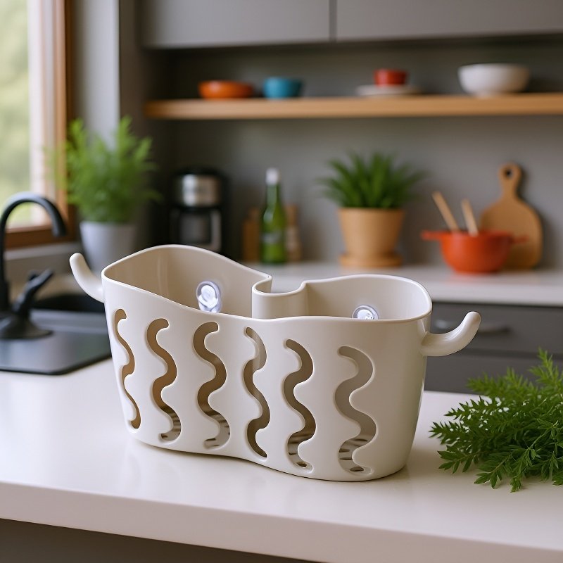 ドリル不要の収納ハンギングバスケット