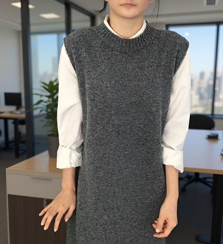 베스트 롱 니트 스커트 여성 카디건 원피스 니트 원피스