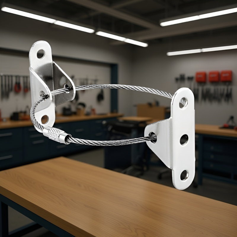 Furniture Anti-Tip Device Metal Strap Drawer Safety Buckle for Children's Furniture