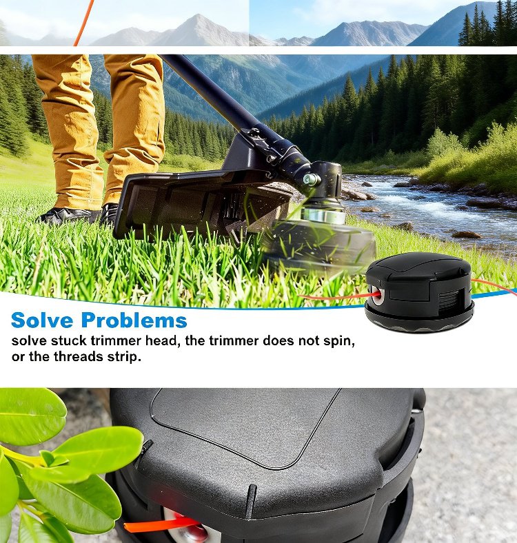 Universal brush cutter head compatibility