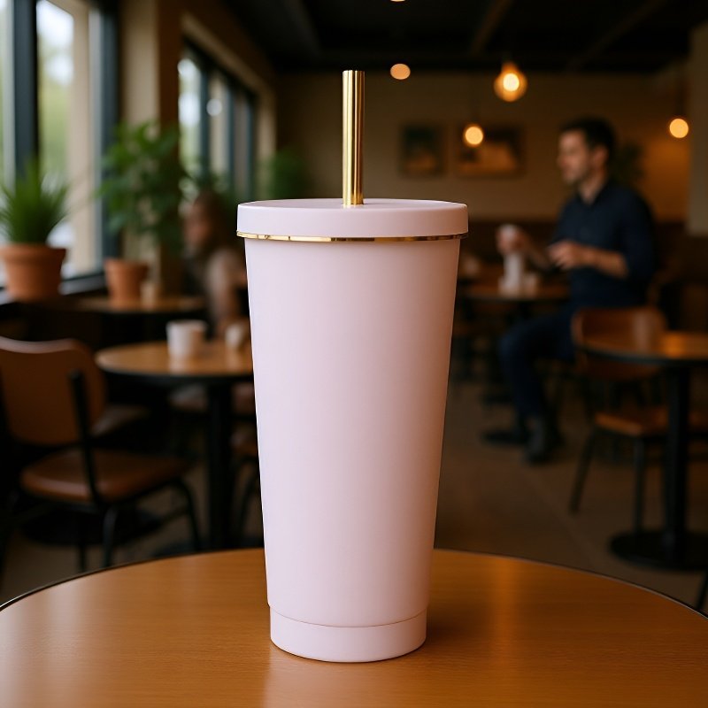 كوب قهوة مزدوج الطبقة يحافظ على الحرارة لفترة أطول