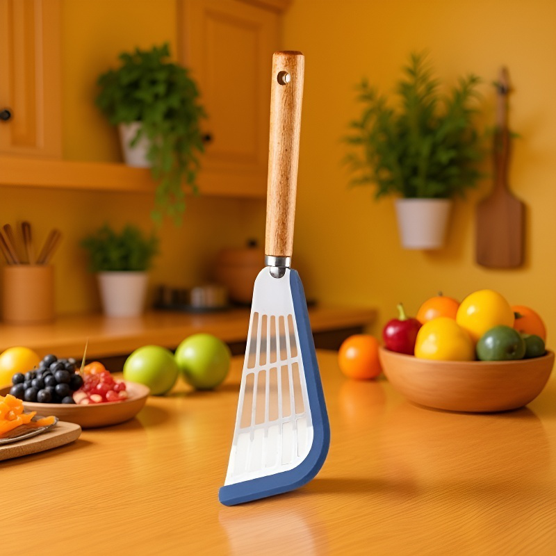 가정용 304 스테인리스 주걱 원목 손잡이 스테이크 생선구이 주방용품 실리콘 끈적임 냄비 주방용품 주걱