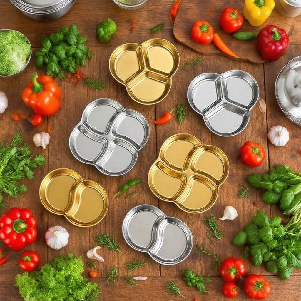 캠핑용으로 사용되는 스테인리스 소스 그릇