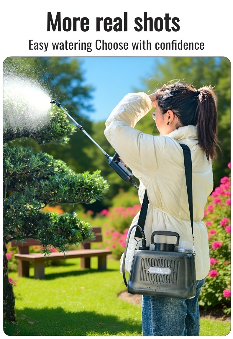 Electric sprayer with long-lasting battery