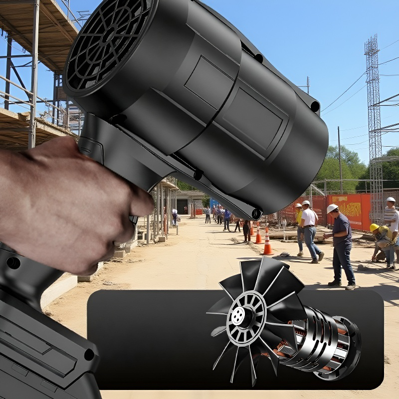 Kabelloser Hochleistungs-Haartrockner, Lithium-Akku, wiederaufladbarer Staubsauger und Laubbläser