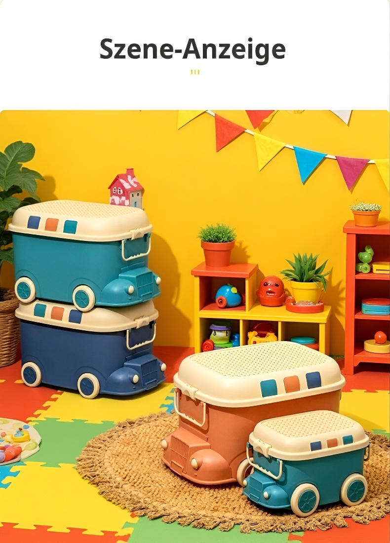 Kreative Zug Spielzeugkiste als Kinderzimmer Dekoration