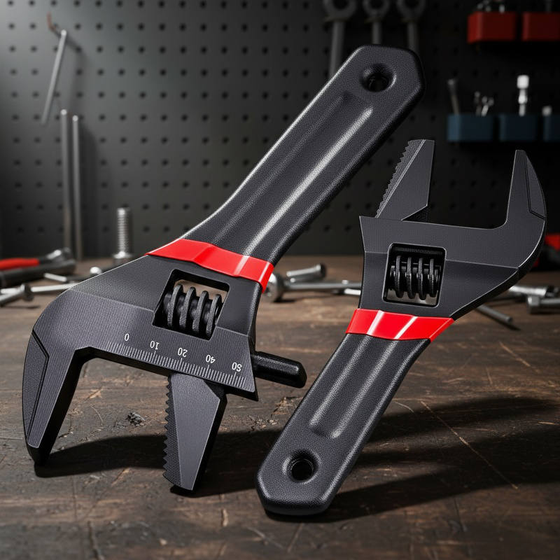 Pipe Work Multifunction Short Handle Wrench in hand