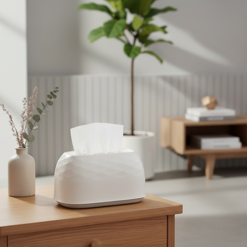 Multifunctional Water Ripple Tissue Box Wall-mounted Desktop Paper Box