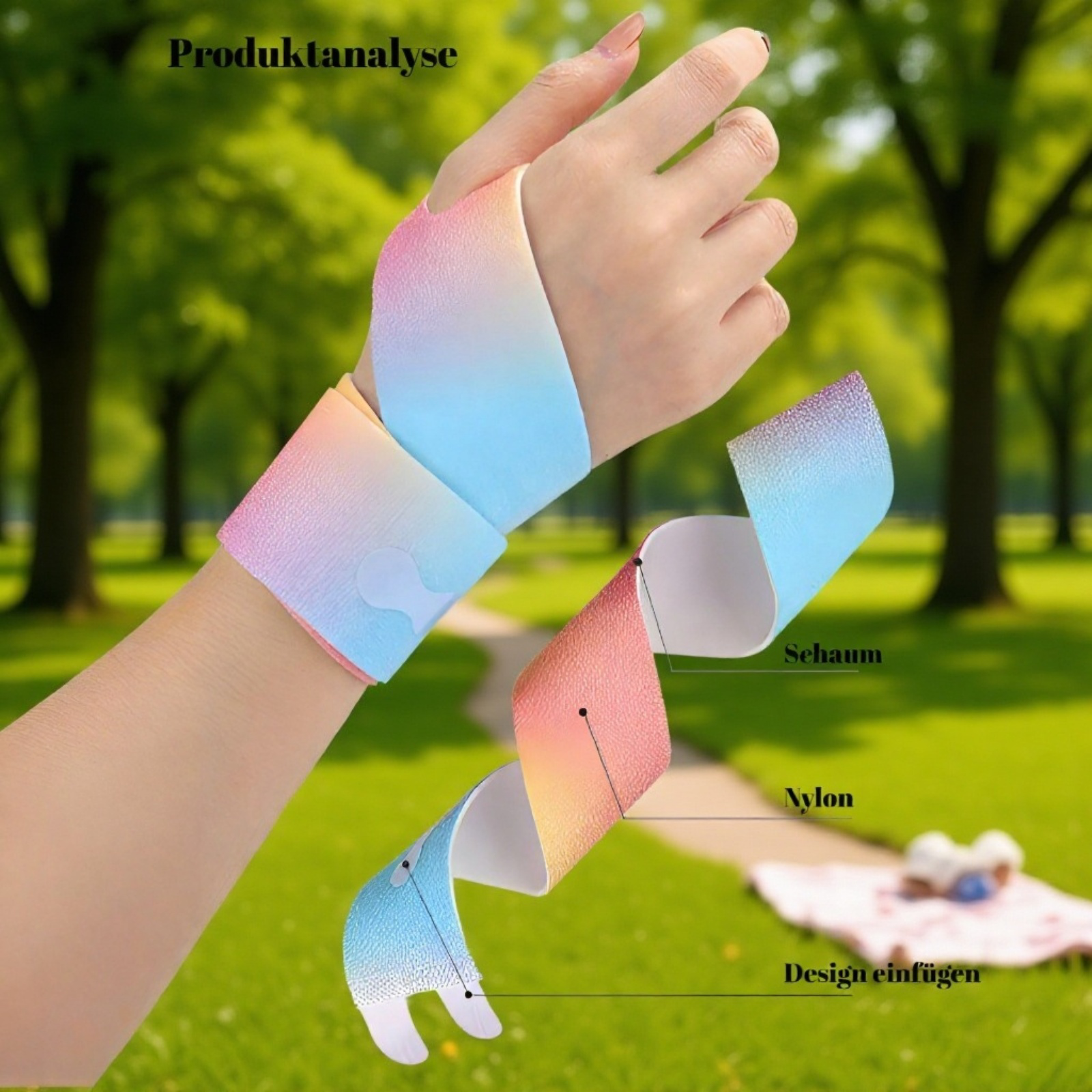 Farbige, verstellbare Handgelenkbandage – Sport-Handgelenk- und Knöchelschutz