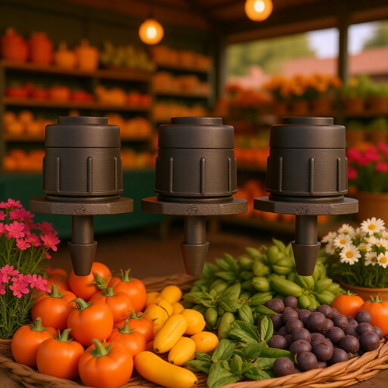 Rociador Microajustable de 360 Grados para Riego de Jardín