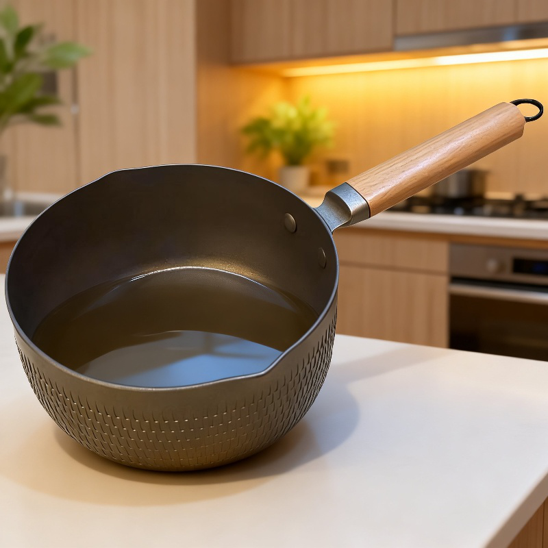 ミルクやスープの調理シーン