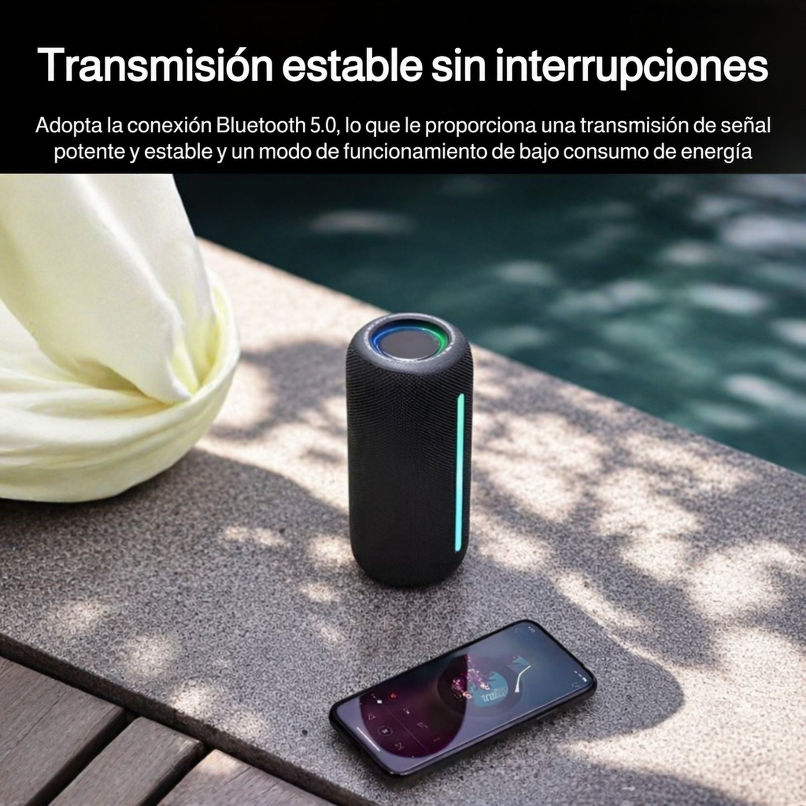 Altavoz portátil fácil de transportar para camping