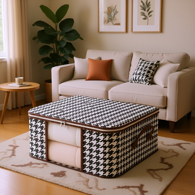 가정용 초대형 의류 정리 가방 면 이불 가방 수납함 방습 방진 수납 가방 전용 수납 이사 초대형 수납함